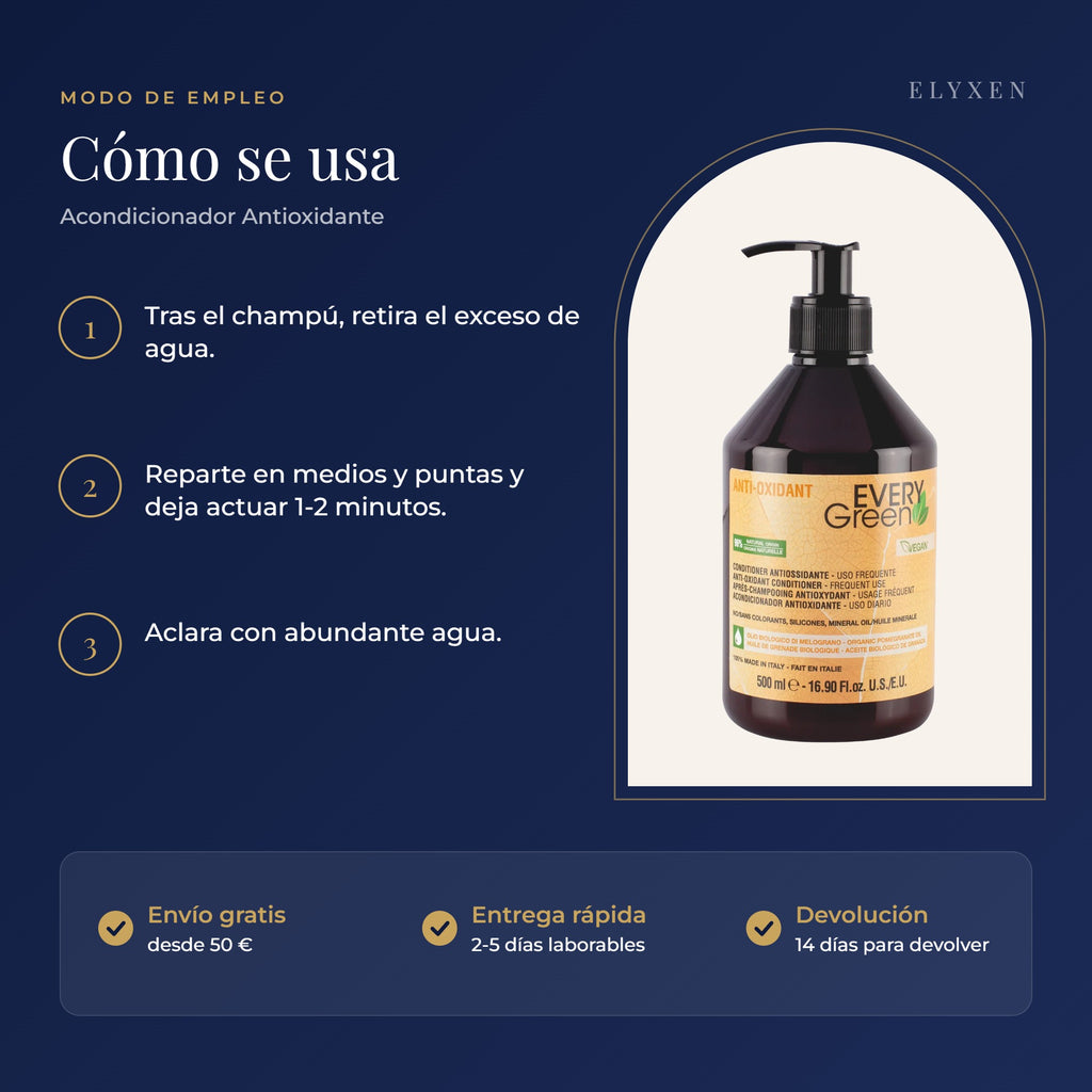 Acondicionador Antioxidante - modo de empleo
