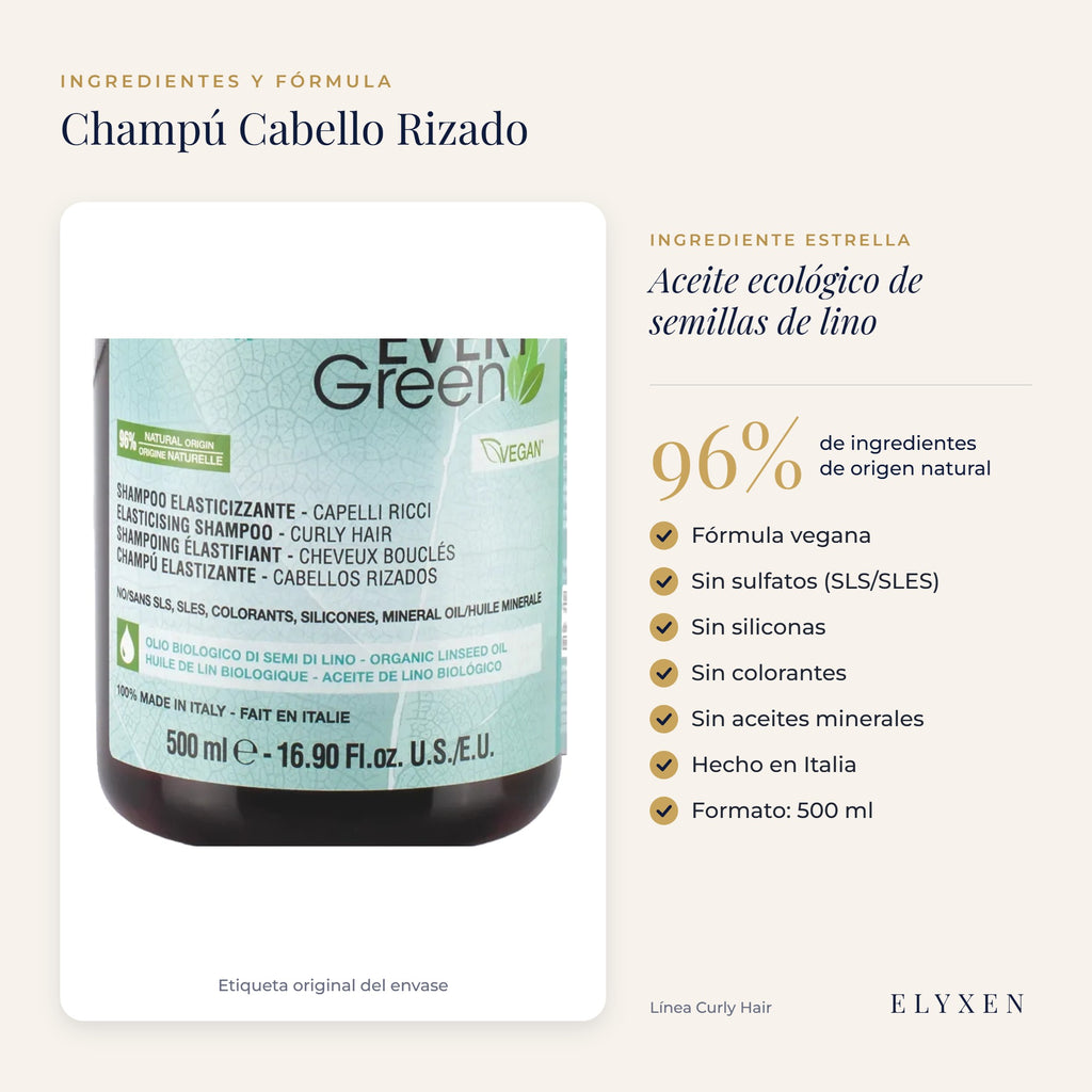 Champú Cabello Rizado - ingredientes y fórmula